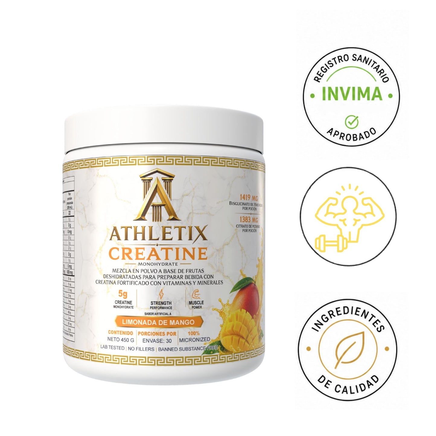 CREATINA LIMONADA DE MANGO 450g