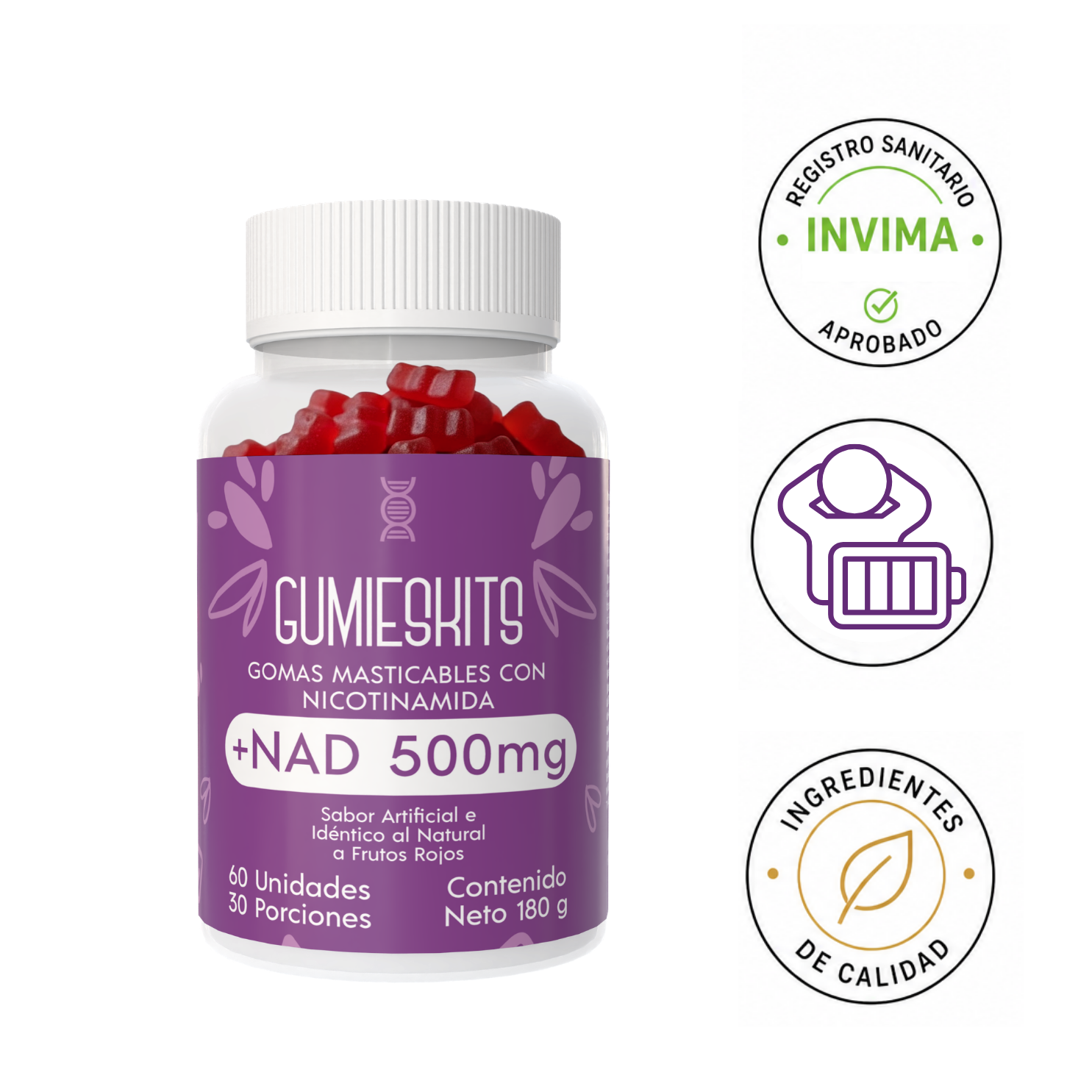 Gomitas con Nicotinamida (NAD+)