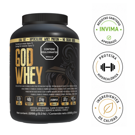 PROTEÍNA HIPERCALORICA GodWhey 5lB