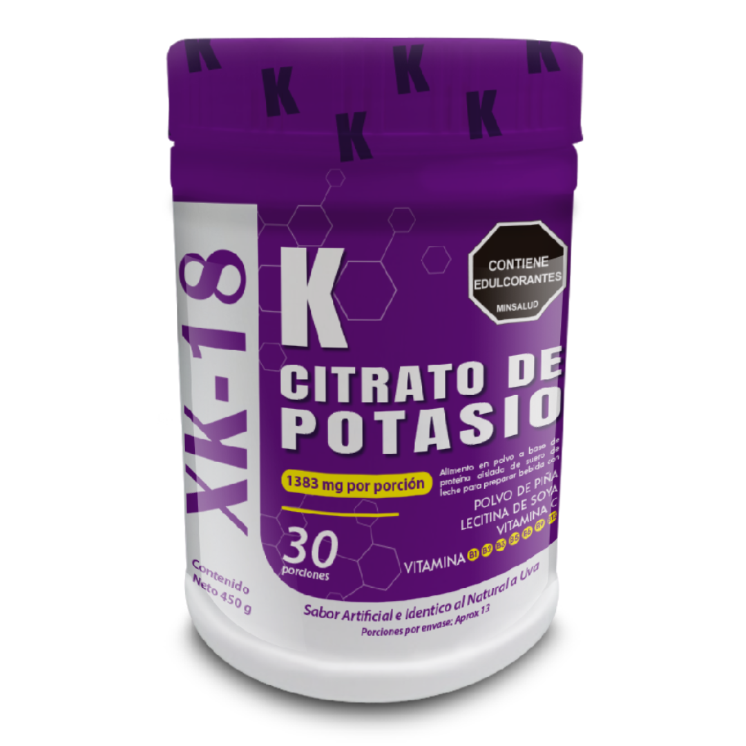 Citrato de potasio en polvo XK- 18 x 450 g