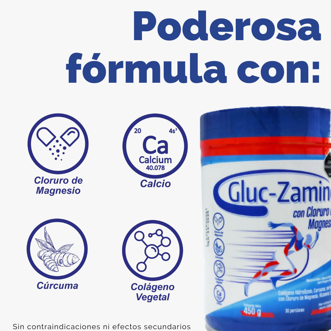 Gluc-Zamine con cloruro de magnesio 450 g