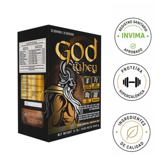 Proteína 12 lb Hipercalórica God Whey