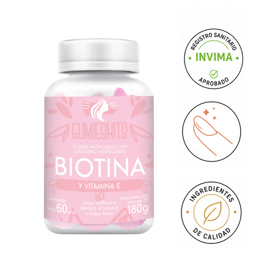 Gomitas de BIOTINA