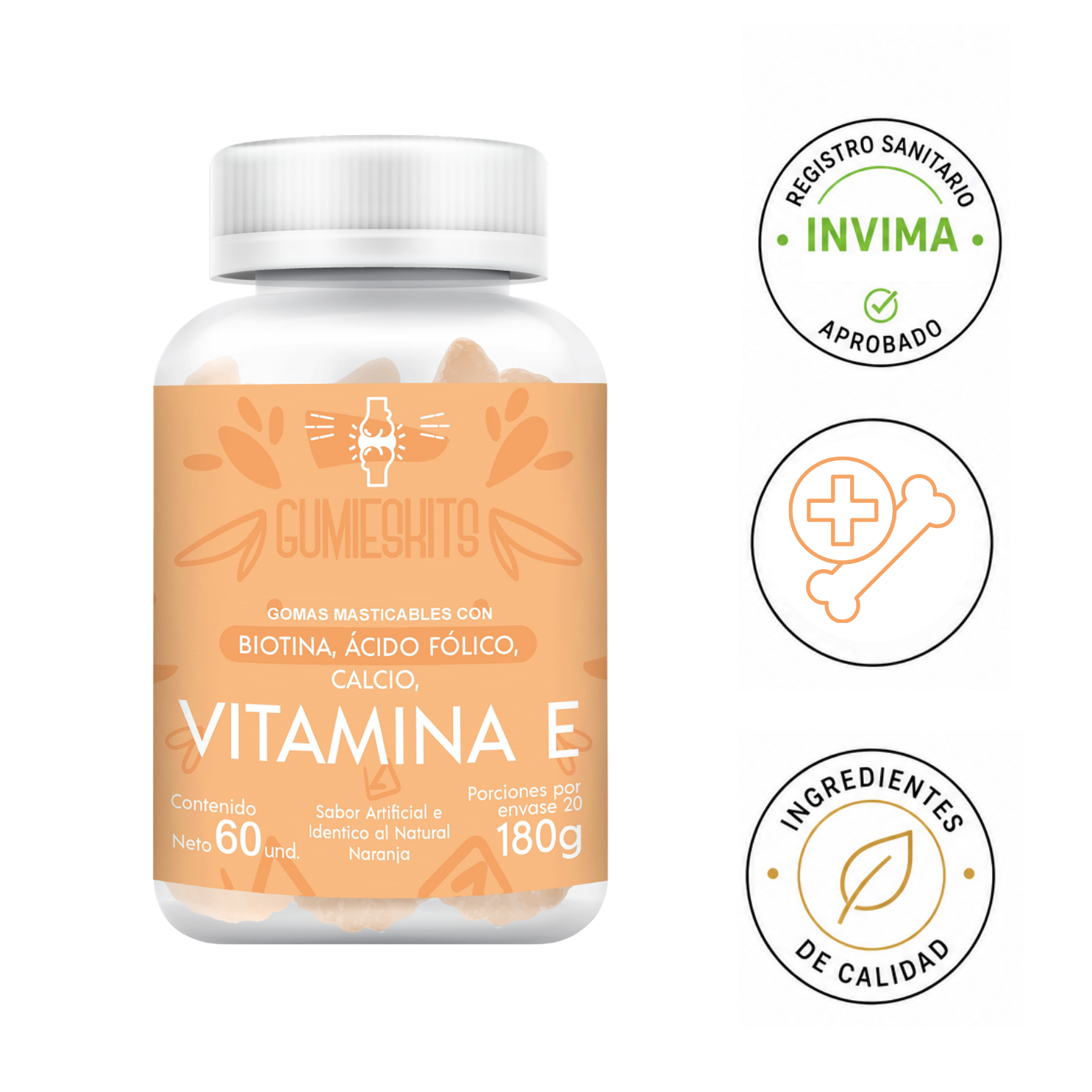 Gomitas de colágeno con Vitamina E