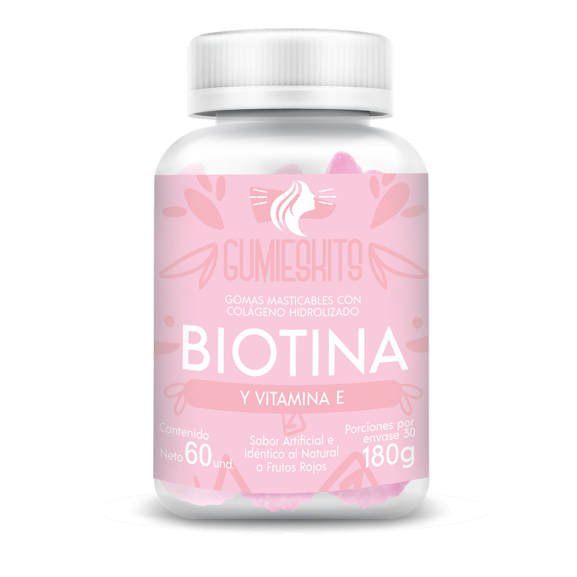 Gomitas de colágeno con Biotina y Vitamina E.