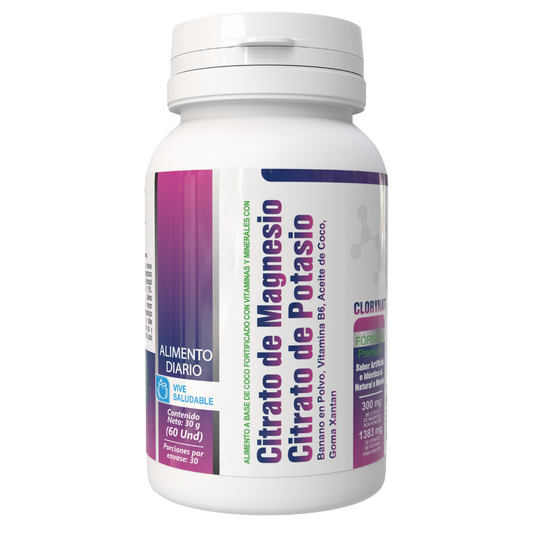 Tabletas Citrato de Magnesio y Potasio x 60