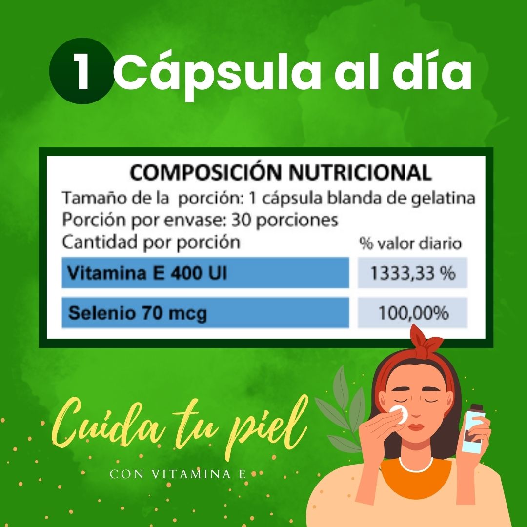 Vitamina E x 50 Cápsulas 400 U.I.