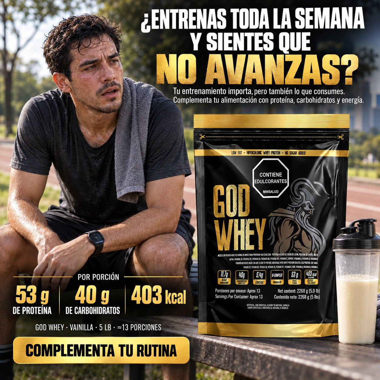 GOD WHEY 5 libras Bolsa